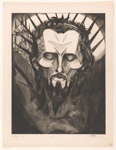 Hoofd van Christus door Lodewijk Schelfhout (signed by artist)