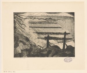 Strand van Domburg door Lodewijk Schelfhout (signed by artist)