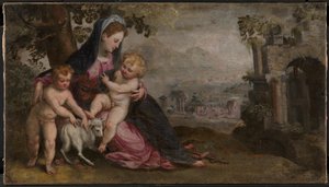 Maria met Jezus en Johannes