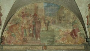 St. Antoninus Wekt een Jongeling van de Filicaia Familie uit de Dood door Lodovico Buti