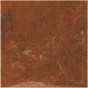 De aanbidding van de herders door Lodovico Carracci