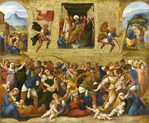 De Kindermoord door Lodovico Mazzolino
