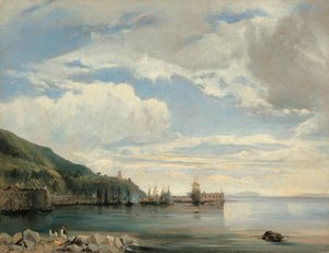 Aan de baai van Napels door Léon François Antoine Fleury