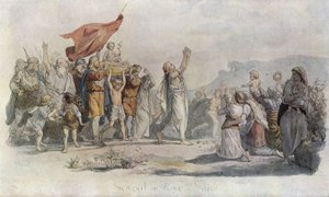 Skjold wordt Koning van Denemarken door Lorens Frolich