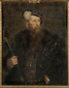 Portret van koning Gustaaf I van Zweden door Lorens the Younger Pasch
