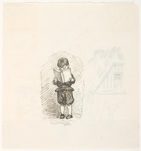 Jongen die een boek leest