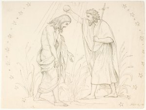 De doop van Christus door Lorenz Frølich