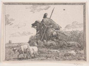 Illustratie bij het gedicht „De twee kerktorens” van Adam Oehlenschläger door Lorenz Frølich