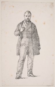 Zelfportret van L. Frølich door Lorenz Frølich