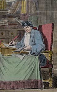 Portret van Hercules Savinien Cyrano, genaamd Cyrano de Bergerac, Franse schrijver