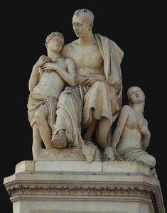 Monument voor Graaf Nikolai Nikitich Demidov op het Piazza Demidoff in Florence, 1830-1850 door Lorenzo Bartolini