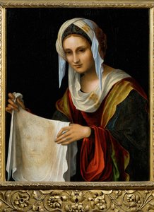 Heilige Veronica, eind 15e eeuw (schilderij op hout) door Lorenzo Costa