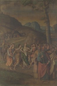 De dans van Miriam uit het verhaal van Mozes, na 1508