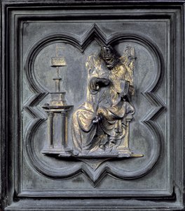 Sint-Augustinus, paneel H van de noorddeuren van de Baptisterium van San Giovanni, 1403-24