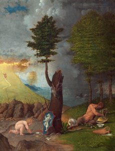 Allegorie van deugd en ondeugd, 1505 door Lorenzo Lotto