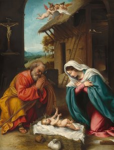 Geboorte van Christus. 1523