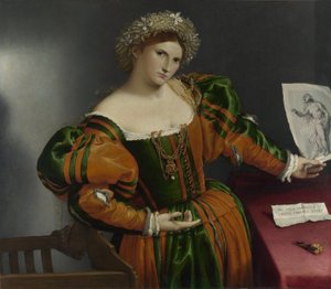 Portret van een vrouw, geïnspireerd door Lucretia