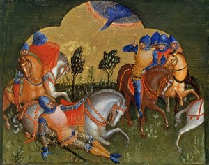 De Bekering van Paulus Predella Paneel, ca. 1370 door Lorenzo Veneziano