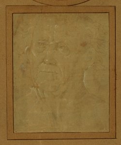 Portret van een oude man ... door Lorenzo di Credi
