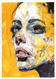 Expressief geel portret door Loretta Van Der Westhuizen