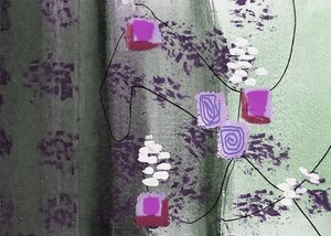 Moderne abstracte compositie door Lori Ann Folz