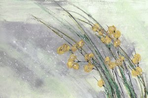 Zachte gele bloemen