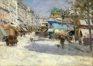 Rue Lepic, hoek van Rue Puget en Place Blanche, ca. 1890