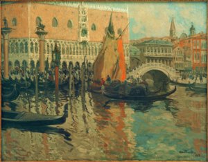 Uitzicht op Venetië