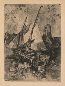 Vissersboten, Normandië (Environ de Caen)