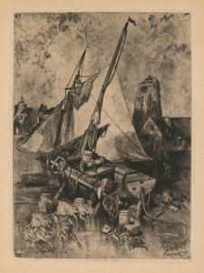 Vissersboten, Normandië Environ de Caen