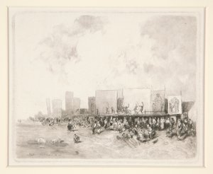 Dorpskermis door Louis Adolphe Hervier
