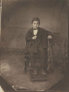 Portret van een jonge jongen door Louis Adolphe Humbert de Molard
