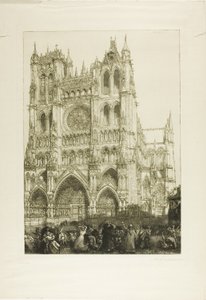 Amiens Cathedral door Louis Auguste Lepère