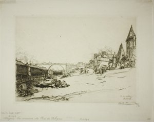 Angers: Het huis van de koning van Polen door Louis Auguste Lepère