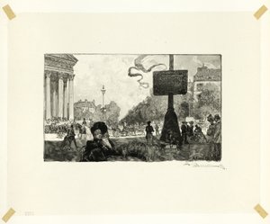 Hoek van de Rue Royale, plaat zestien uit Le Long de la Seine et des Boulevards