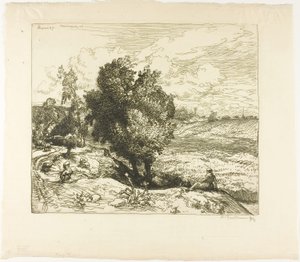 Juli in Picardië door Louis Auguste Lepère