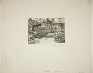 Mijnwerkershut door Louis Auguste Lepère