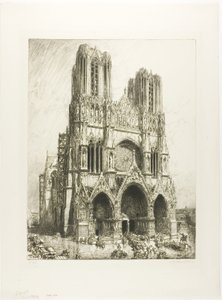 Kathedraal van Reims door Louis Auguste Lepère
