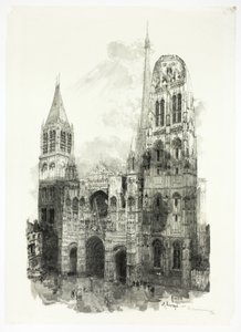 Kathedraal van Rouen door Louis Auguste Lepère