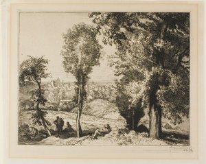 Naar Gentilly door Louis Auguste Lepère