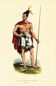 Maori-hoofdman van Houa-Houa (Uawa), Tolaga Bay, Noordereiland, Nieuw-Zeeland