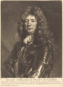 Portret van M. Sebastien Le Prestre de Vauban door Louis Bernard after François de Troy
