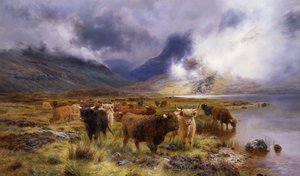 Door Glencoe op weg naar de Tay, 1899 door Louis Bosworth Hurt