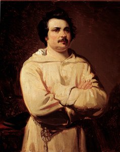 Portret van de Franse schrijver Honoré de Balzac door Louis Boulanger