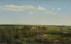Mount Fyans landhuis, 1869 door Louis Buvelot
