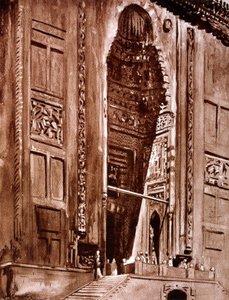 Ingang van de moskee van Sultan Hassan, 1928 door Louis Cabanes