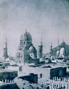 De Graven van de Kaliefen, Caïro, Egypte, 1928 door Louis Cabanes