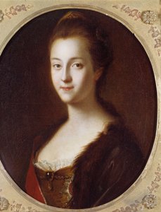 Portret van Catharina II (1729-1796), keizerin van Rusland door Louis Caravaque