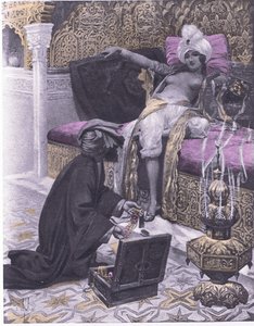 De dochter van de koning van Tunis door Louis Chalon