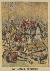 Algerijnse goumiers van het Franse leger verslaan een grotere groep Duitse cavalerie, Eerste Wereldoorlog